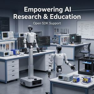 Robot humanoïde Unitree G1-D avec mains agiles à détection tactile, agent bionique IA pliable pour la recherche et l'éducation - Product Image 5