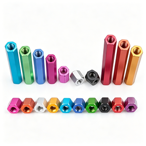 ข้<span class=keywords><strong>อต</strong></span>่ออลูมิเนียมหกเหลี่ยมแบบยาว M2 M3 สีสันตามสั่ง สำหรับโดรนแข่ง FPV - Product Image 2