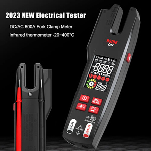 Multimètre numérique professionnel à pince U6 600A, testeur de tension, de résistance, de capacité et de diode, instrument de mesure électronique U6 - Product Image 2