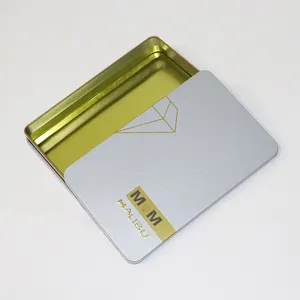 Bán Sỉ Hộp Kim Loại Có Bản Lề Chất Lượng Cao Hộp Thiếc Vuông - Product Image 5