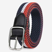 Cinturón de Lona Personalizado al por Mayor para Hombre, Informal, con Logotipo Colorido Impreso, con Hebilla de Aleación
