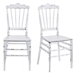 Großhandel Niedriger Preis Viktoria nisches Bankett Kristall Kunststoff Vermietung Hochzeit Ghost Clear Acryl harz Transparenter Stuhl für Veranstaltungen - Product Image 5