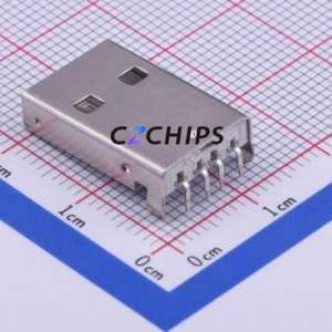 AM90 USB Connector Bent Lead Through Hole Connector ( Connector Type: Type-A )( Protocol Standard: USB 2.0 )( Gender: Male ) - Product Image 2