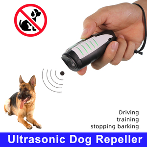 Ultrasonic Dog Repellent Handheld Bark Control Device <b>Battery</b> Powered Plastic Construction Scentless Animal Control Tool - Product Image 3