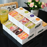Boîtes à fentes en carton blanc imprimées offset 4 couleurs avec logo personnalisé, biodégradables, recyclables, jetables, pour l'emballage alimentaire