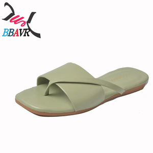 New Summer Fashion Korean Women's Herringbone Sandals Flat <b>Soft</b> Bottom Beach <b>Shoes</b> with Cushioning Trendy Wear - Product Image 3