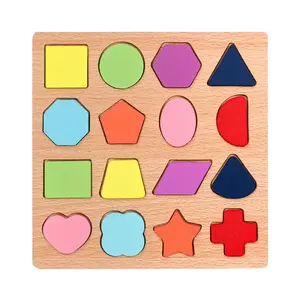 In legno 3d Puzzle numero alfabeto corrispondente inglese cognitivo mano che afferra bordo Montessori giocattoli educativi precoci per bambini
