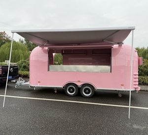 Remolque de comida para exteriores de acero inoxidable cerrado, carrito de perritos calientes, camión de restaurante, remolque de hielo al por menor, tienda de comida para <span class=keywords><strong>Pizza</strong></span>, Hotel y café - Product Image 6