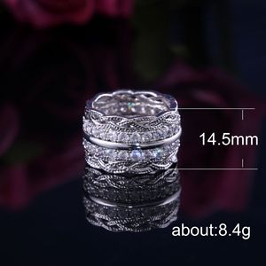 Anello Vintage con Larga Fascia in Pizzo per Donne, Gioielli di Moda Scintillanti all'Ingrosso - Product Image 4