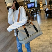 Sac de voyage personnalisé MKW2101 avec logo pour les voyages d'affaires, les séances d'entraînement, le yoga, les sacs de fitness unisexes, sac de sport avec compartiment pour chaussures