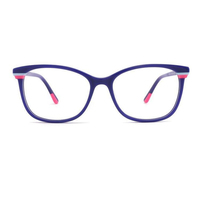 Monture de lunettes en acétate de haute qualité Cadres en acétate violet rouge transparent Lunettes unisexes optiques Darry