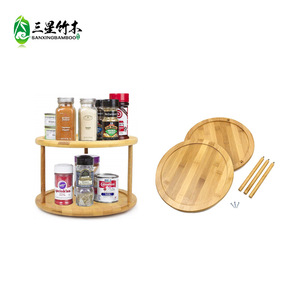 Bamboo <b>spice</b> <b>rack</b>, multi-tiered kitchen <b>spice</b> <b>rack</b>, creative drawer-style <b>spice</b> bottle organizer made of moso bamboo. - Product Image 2