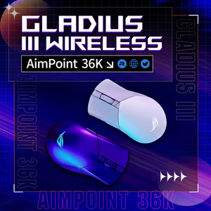 ROG <span class=keywords><strong>เมาส์</strong></span>กล3rd <span class=keywords><strong>ไร้</strong></span><span class=keywords><strong>สาย</strong></span> AP น้ำหนักเบาโหมด Tri-Mode <span class=keywords><strong>เมาส์</strong></span>กลไกที่ออกแบบตามหลักการยศาสตร์มีเซ็นเซอร์36K - Product Image 1