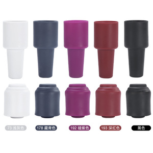 Tapón de silicona para vino con cierre hermético, color rojo oscuro, reutilizable, para almacenamiento de vino - Product Image 5