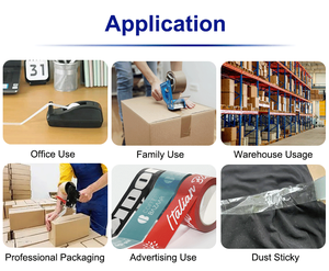 Tùy chỉnh vận chuyển Cá nhân hoá thiết kế logo Hộp bao bì không thấm nước niêm phong Băng Bopp phim mỏng manh đóng gói băng dính - Product Image 4