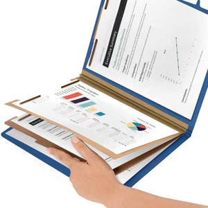 Các Thư Mục Phân Loại Màu Xanh Đậm, 2 Dải Phân Cách, 2 Ngạnh Bền Được Thiết Kế Để Tổ Chức Tệp Y Tế Tiêu Chuẩn - Product Image 4