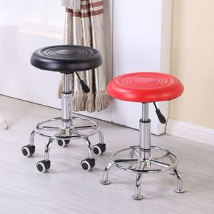 Baixo Preço Swivel Round Barber <span class=keywords><strong>Chair</strong></span> Lab Rotating Stool com Polia Barbearia Cabeleireiro Médico Dental Médico Salão Cadeiras - Product Image 4