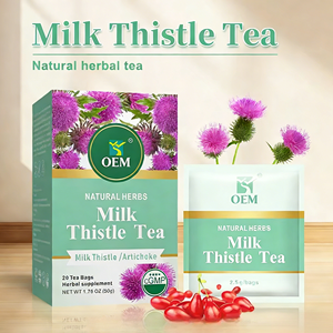 Té de Apoyo Hepático con Cardo Mariano OEM, Mezcla Herbal de Alcachofa y Raíz de Kudzu, CGMP, 20 Bolsitas de Té de 2.5g Cada Una, Caja de 50g - Product Image 6