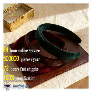 ที่คาดผมกำมะหยี่สีใหม่สำหรับฤดูใบไม้ร่<span class=keywords><strong>ว</strong></span>งและฤดูหนา<span class=keywords><strong>ว</strong></span>สไตล์เกาหลี  แบบยุโรปและอเมริกา ขนาด 25 ซม. เข้าได้กับทุกชุด  Luff Dream - Product Image 1