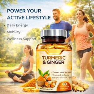 แคปซูลขมิ้นและขิง ผลิตภัณฑ์เสริมอาหาร 60 แคปซูลมังสวิรัติ ลดการอักเสบ บำรุงข้อต่อ สารต้านอนุมูลอิสระ สูตรสมุนไพร - Product Image 6