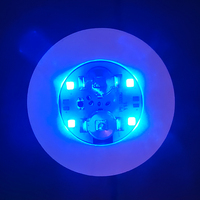 Décorations de fête LED EVA Sticker 40MM 60MM Glow in Dark Cup LED Coaster pour boissons