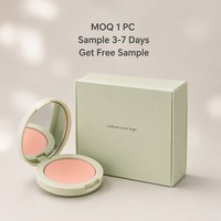 Boîte cadeau rigide vert menthe mat, impression personnalisée pour cosmétiques, maquillage, poudre, beauté, carton pliable à rabat, emballage de luxe