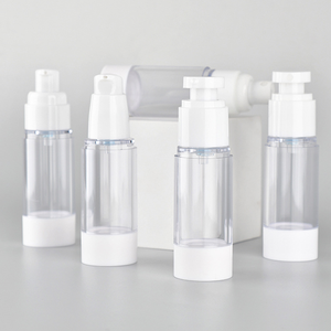 Wholesale Lotion <b>Bottle</b> Round Cream Liquid Serum <b>Travel</b> <b>Clear</b> 100ml Spray Plastic Containers Cosmetic Airless Pump <b>Bottle</b> - Product Image 1