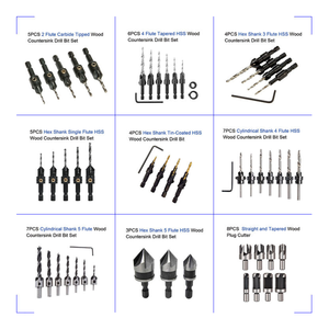 4 cái Bộ 90 độ 0 sáo HSS lỗ xiên mũi khoan deburring mũi khoan để khoan chìm - Product Image 5