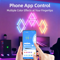 Ruban LED adressable USB RGBIC contrôlé par application, avec télécommande, effet d'eau courante, lumière d'ambiance pour jeux, pleine couleur