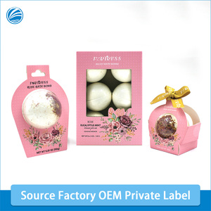 OEM Vente en gros 100% Ingrédients naturels pour le bain Fizzies Ensembles de cadeaux personnalisés pour bain moussant pour la relaxation des femmes et des enfants - Product Image 2