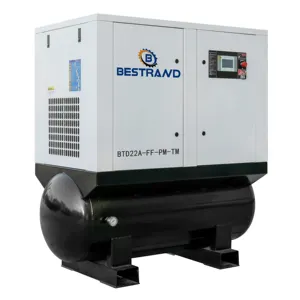 BESTRAND BTD22A FF TM Oil-inject air cooled Good quality silent Integration Type 5.5/7.5/11/15/22KW 16bar Screw Air Compressor