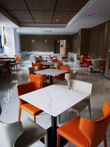 Giá Thấp Bắc Âu Đồ Nội Thất Nhà Nhà Hàng Hiện Đại Đặt Bằng Đá Cẩm Thạch Kim Loại Bàn Ăn Nhà Hàng Bàn Ghế Sản Xuất Tại Trung Quốc - Product Image 4