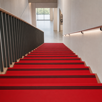 Marchepied d'escalier en PVC résistant à l'usure A50, une seule pièce, antidérapant, élastique, 23 couleurs, pour escalier de bâtiment de bureau
