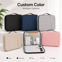 Étui rigide pour ordinateur portable en EVA personnalisé, multi-compartiments, étanche, sac organisateur d'accessoires informatiques avec poignée, OEM ODM