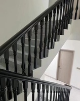 Rampe d'escalier décorative moderne personnalisée en alliage d'aluminium, balustrade de sécurité, clôture écologique, finition thermolaquée imperméable pour