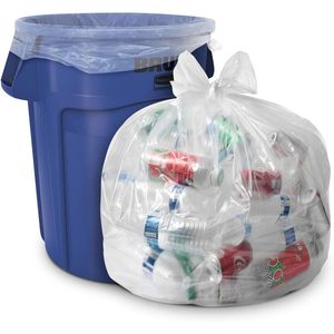 Bolsas de Basura Transparentes XL de Baja Densidad de 33 Galones, 33 x 39, Revestimientos Industriales Resistentes - Product Image 1