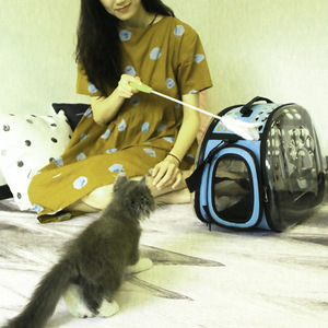 Transparent Foldable Pet Travel Bag Portable Dog <b>Cat</b> <b>Backpack</b> Breathable Lightweight Large Capacity 8000 Ml Fashion Style - Product Image 2