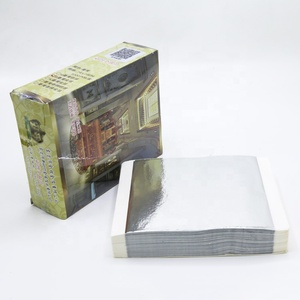 Lámina <span class=keywords><strong>de</strong></span> Metal Plateado <span class=keywords><strong>de</strong></span> Taiwán <span class=keywords><strong>de</strong></span> 14x14 cm para Decoración <span class=keywords><strong>de</strong></span> Muebles <span class=keywords><strong>de</strong></span> Interior, <span class=keywords><strong>Escultura</strong></span>, Dorado Artístico, 1000 Piezas/Paquete, <span class=keywords><strong>Papel</strong></span> <span class=keywords><strong>de</strong></span> <span class=keywords><strong>Aluminio</strong></span> Plateado - Product Image 2