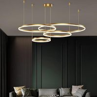 Lampu Gantung LED Modern Minimalis Bentuk Lingkaran untuk Ruang Makan, Gaya Nordic, Laris Terjual
