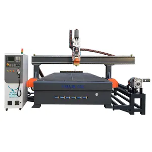 23% Discount 1325/1530 cnc router atc cnc engraving machine 3 axis cnc router with load unload table for door furniture