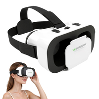 Kacamata VR 3D Tanpa Kabel Bebas Distorsi Kotak VR Imersif Definisi Tinggi Headset 3D Kompatibilitas Universal untuk Ponsel 4.0-6.7 Inci