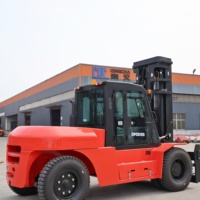 Chariot élévateur diesel 12 tonnes (12t) pour la construction, l'usine de pierres, chariot élévateur pour travaux lourds, fabricant de chariots élévateurs