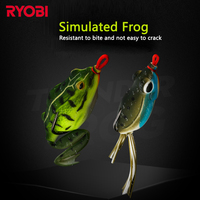 Leurre souple artificiel RYOBI 14g 60mm en acier à haute teneur en carbone, cuivre et ABS, type grenouille, pour la pêche en mer et en eau salée