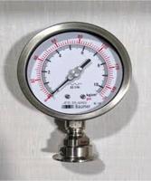 Baumer Diaphragm Seal Pressure Gauge Stainless Steel Corrosion Resistant 2.5 Inch/63mm Dial Gas Pressure Measuring Instrument