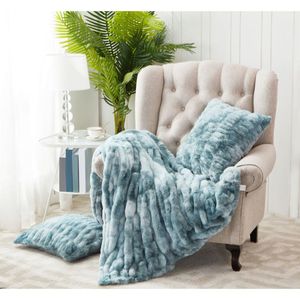 Vente flash - Jeté en fausse fourrure Mon Château - Arbre de Noël - Hiver - Canapé - Lit - Sofa - Couvertures pour la maison - Product Image 4