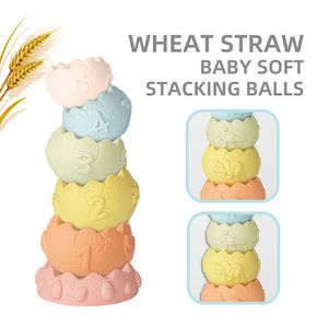 Jouets empilables souples de haute qualité matériel de blé jouets de <span class=keywords><strong>bain</strong></span> pour bébé cadeau pour bébé - Product Image 2
