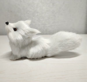 Adornos de Zorro Pequeño, Simulación de Animal, Zorro Blanco, Gris, Caqui, Pequeño Regalo, Adornos para Decoración de Árbol de Navidad - Product Image 5