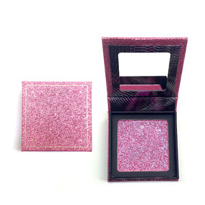Paleta de maquillaje resaltador de polvo prensado a prueba de agua rosa púrpura personalizada con <span class=keywords><strong>bronceador</strong></span> y etiqueta privada - Product Image 1