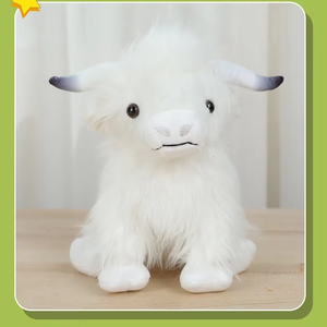 Juguete de Peluche de Vaca de las Tierras Altas Escocesas para Niños, Peluche de Pelo Largo con Relleno de Poliéster y Algodón PP, Regalo de Cumpleaños - Product Image 5