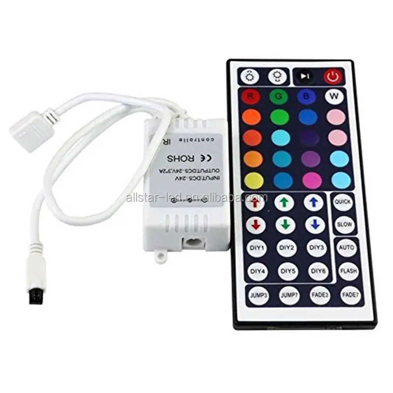 rohs led controller 44 Keys infrared RGB Controller lighting accessories ir remote control DC12V 6A For RGB 3528 5050 LED Strip